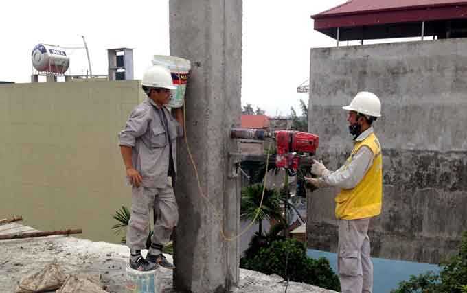 Khoan Rút Lõi Bê Tông Quận Hoàng Mai